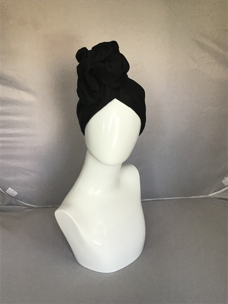 Linen Twisturban® in black