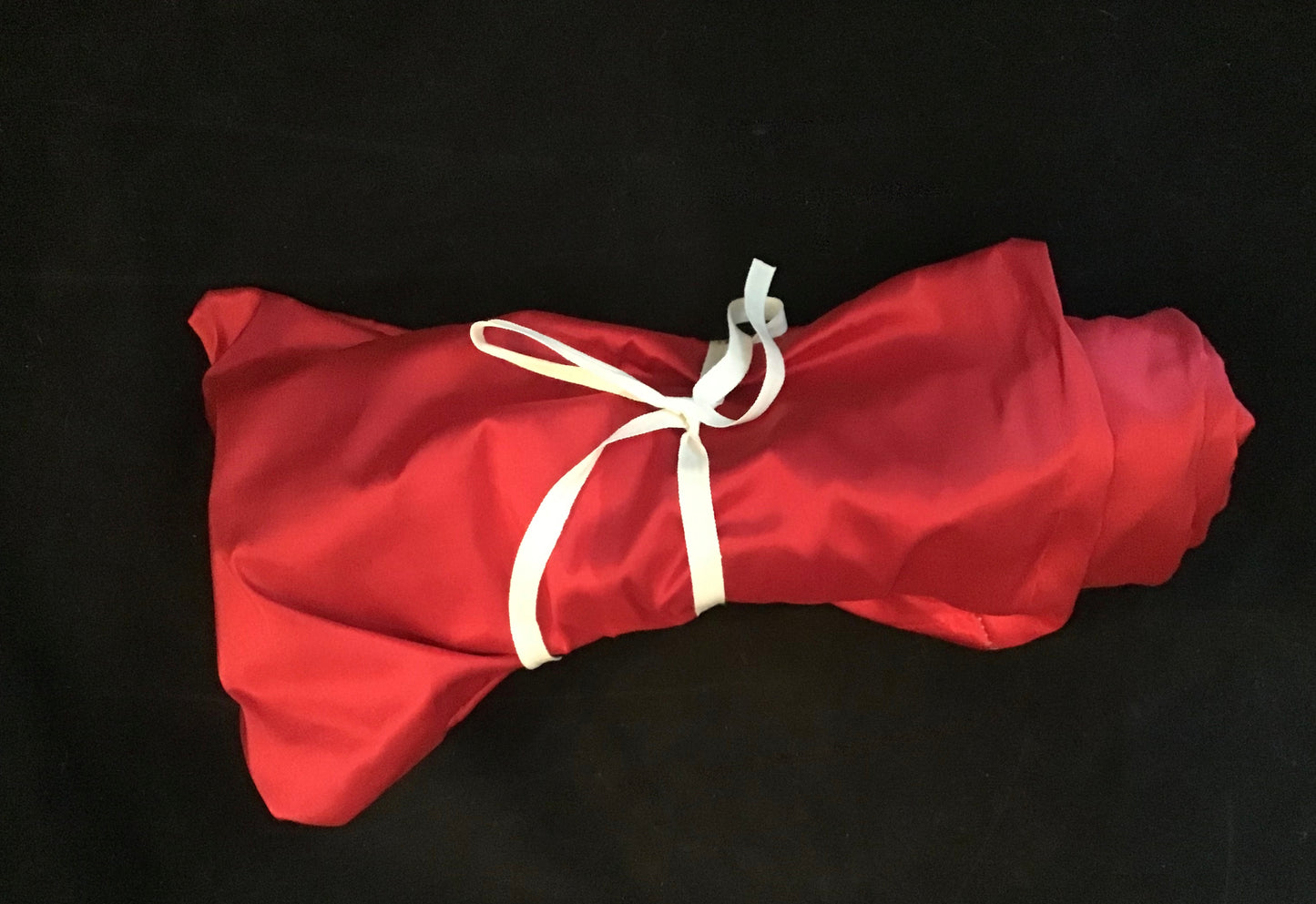 True red silk shantung Twisturban color#118