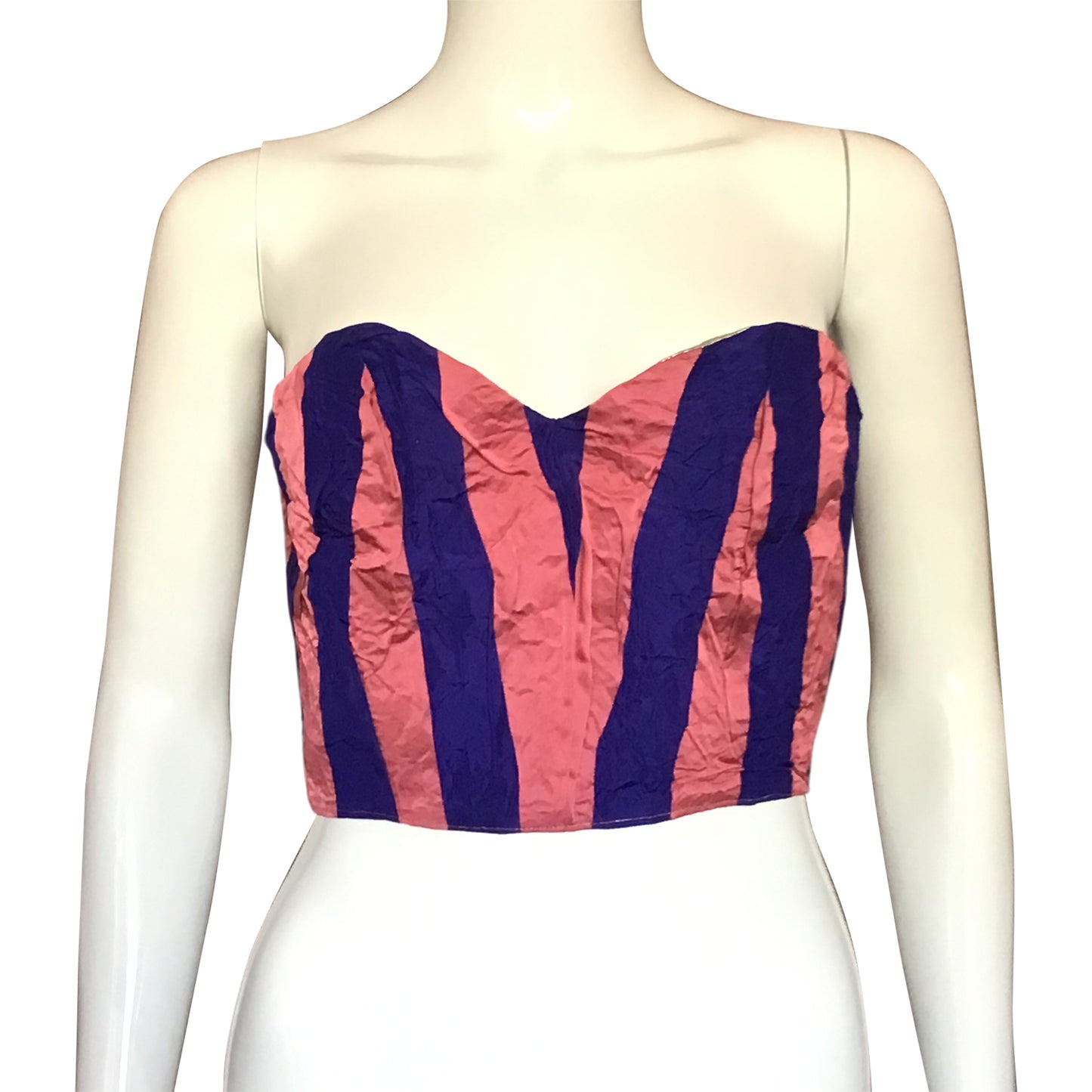 Morphy Bustier vest in Silk Twill  and metallic silk shantung