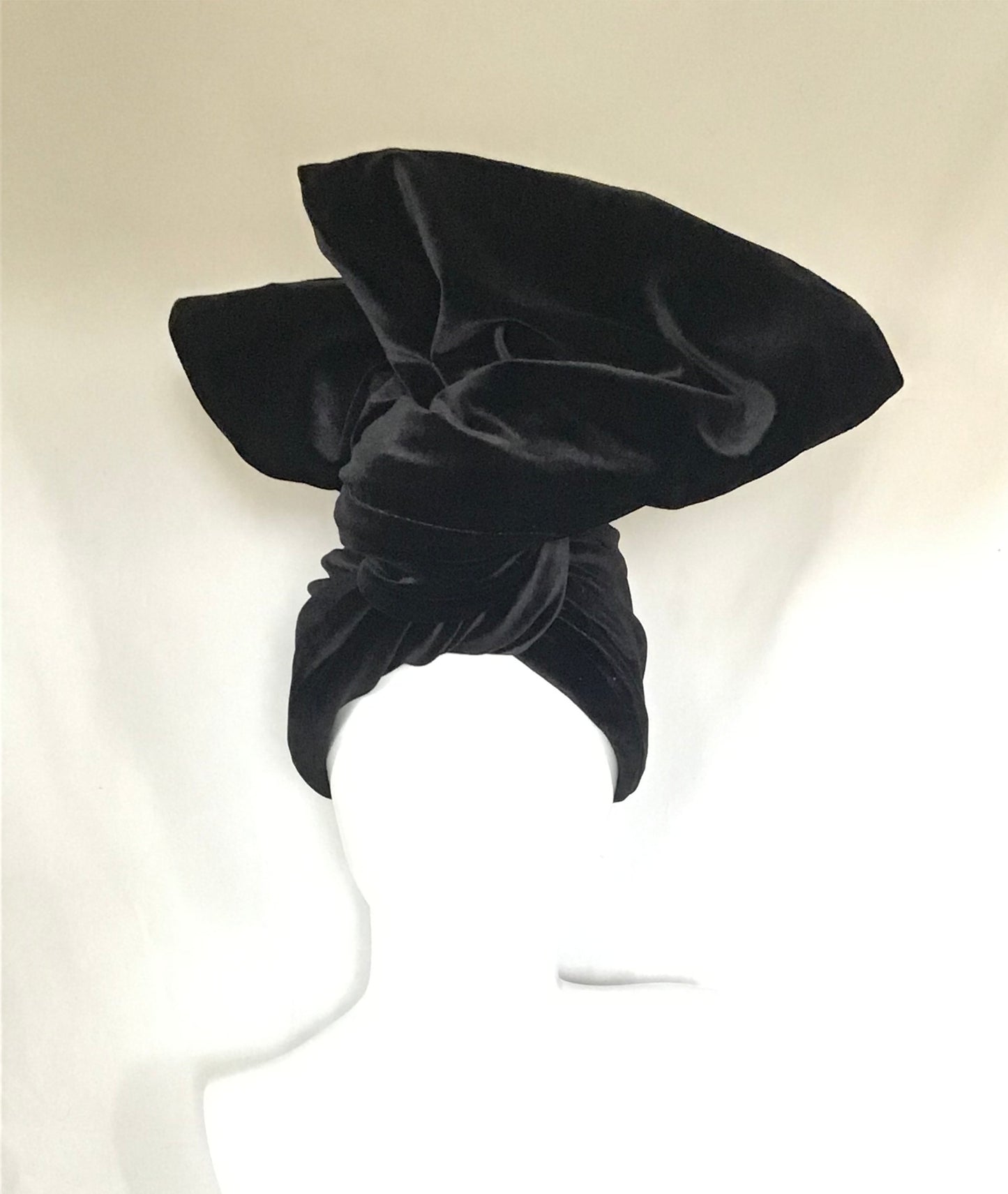 Velvet Twisturban in black