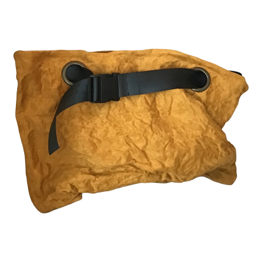 Morphy cognac Vegan Suede adjustable strap messenger bag
