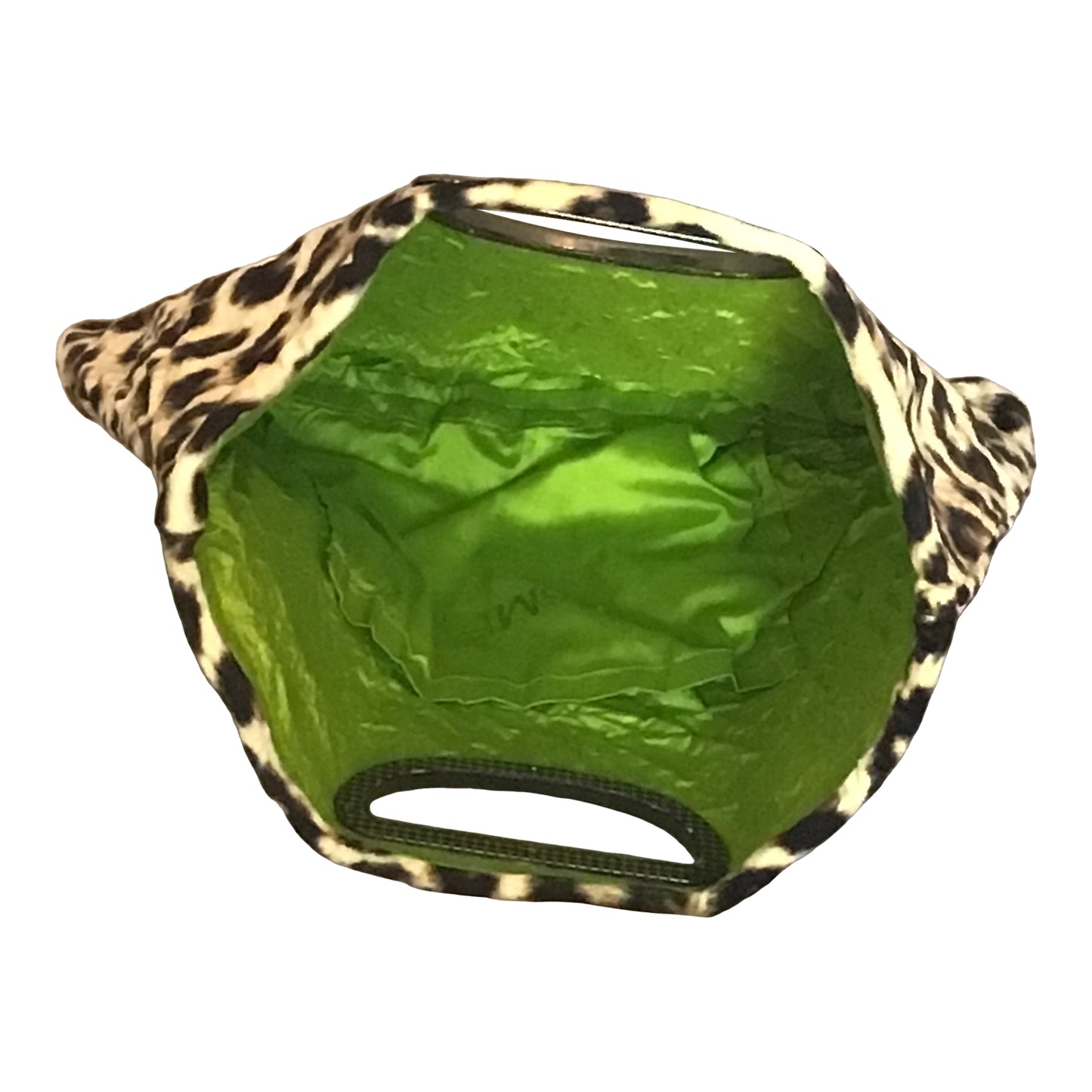 Morphy Leopard print Velvet & Silk Handle  Bag