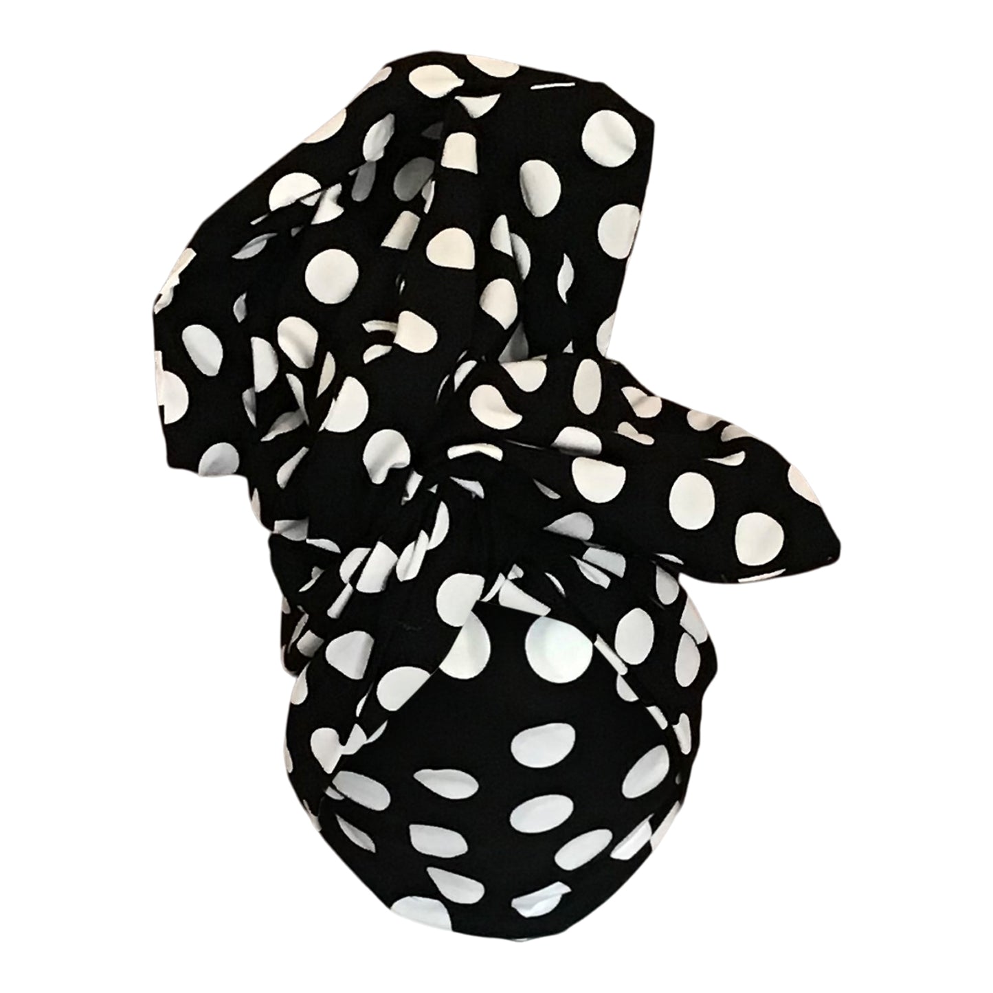 Dots! Black with white polka dots.