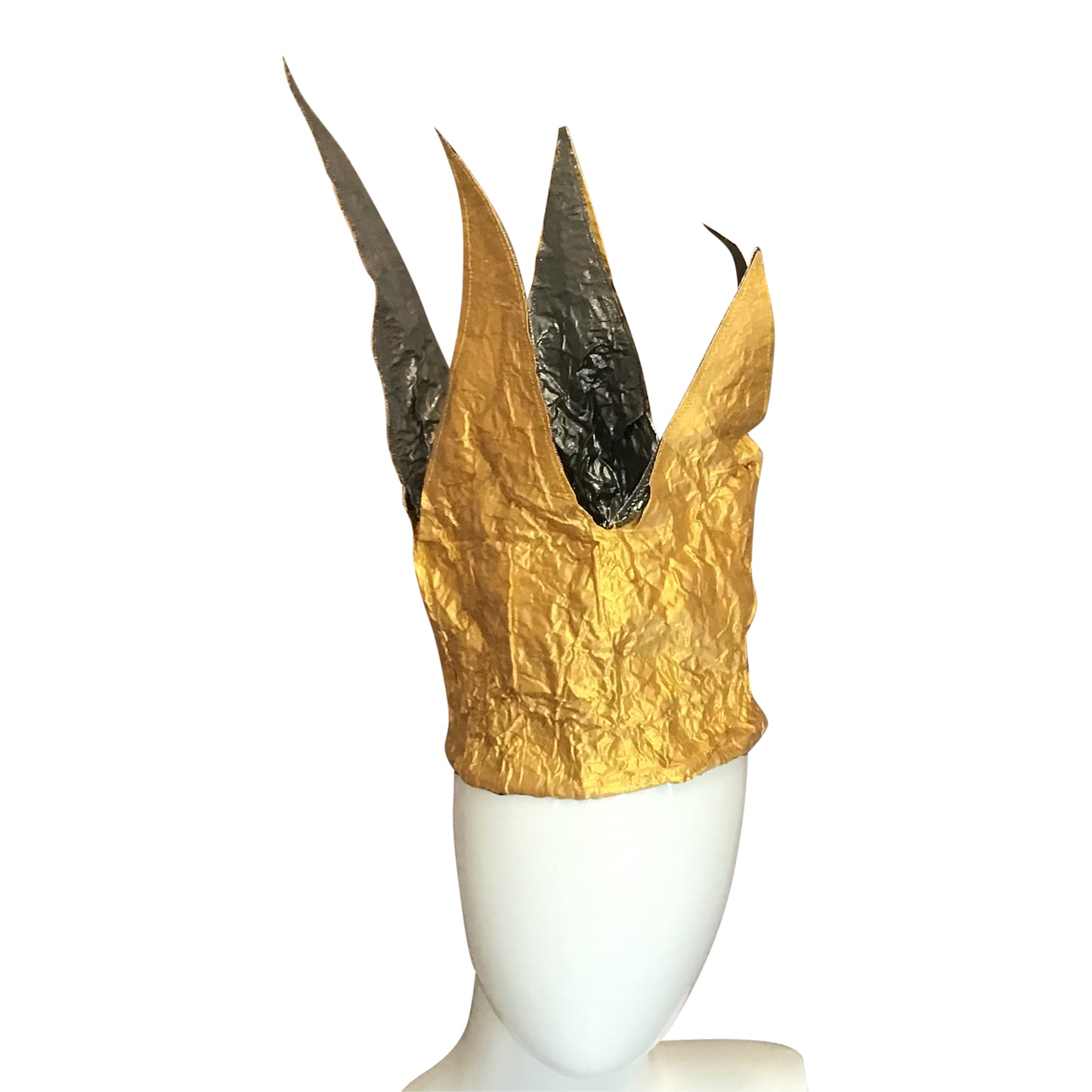 Morphy Metallic Gold & Silver Silk Shantung Crown