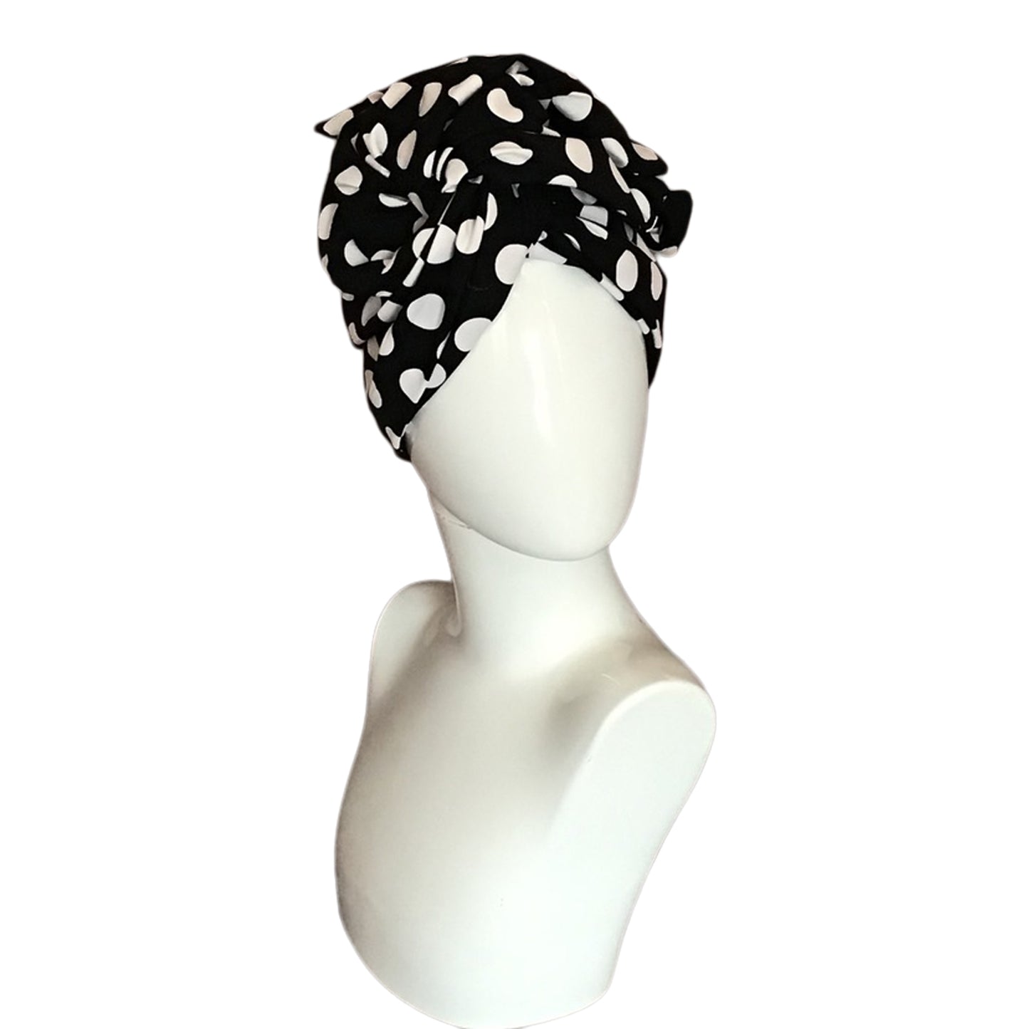 Dots! Black with white polka dots.