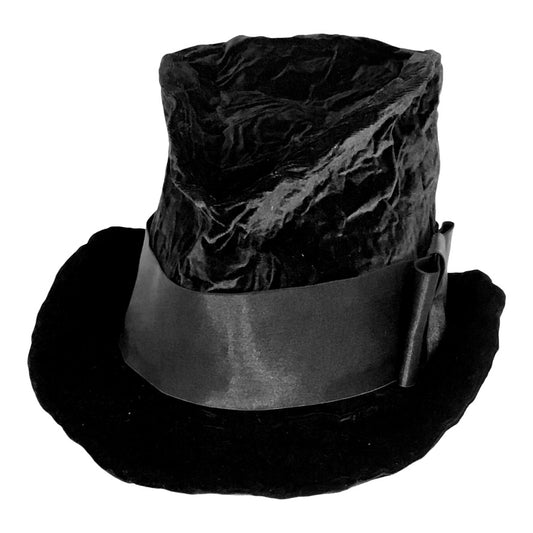 Morphy black velvet top hat