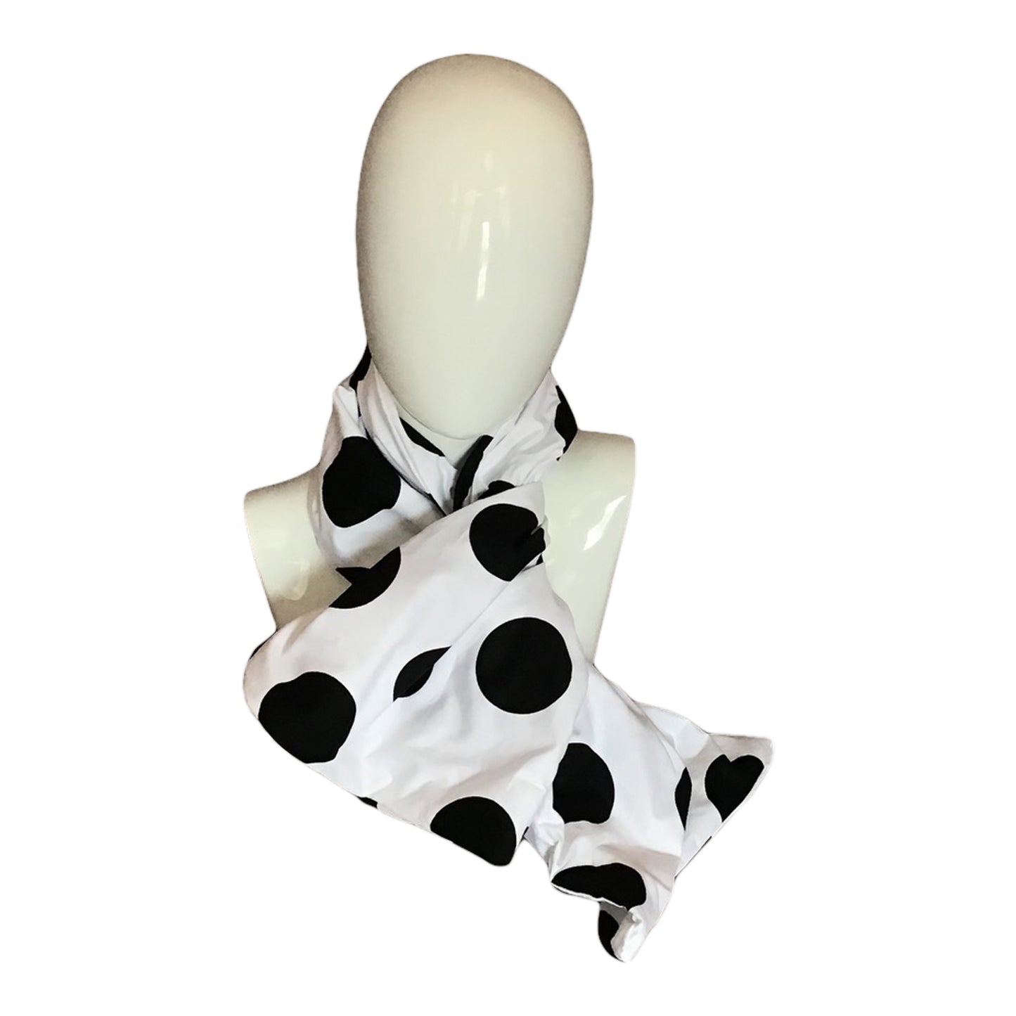 XL Dots!  ....  White with Black