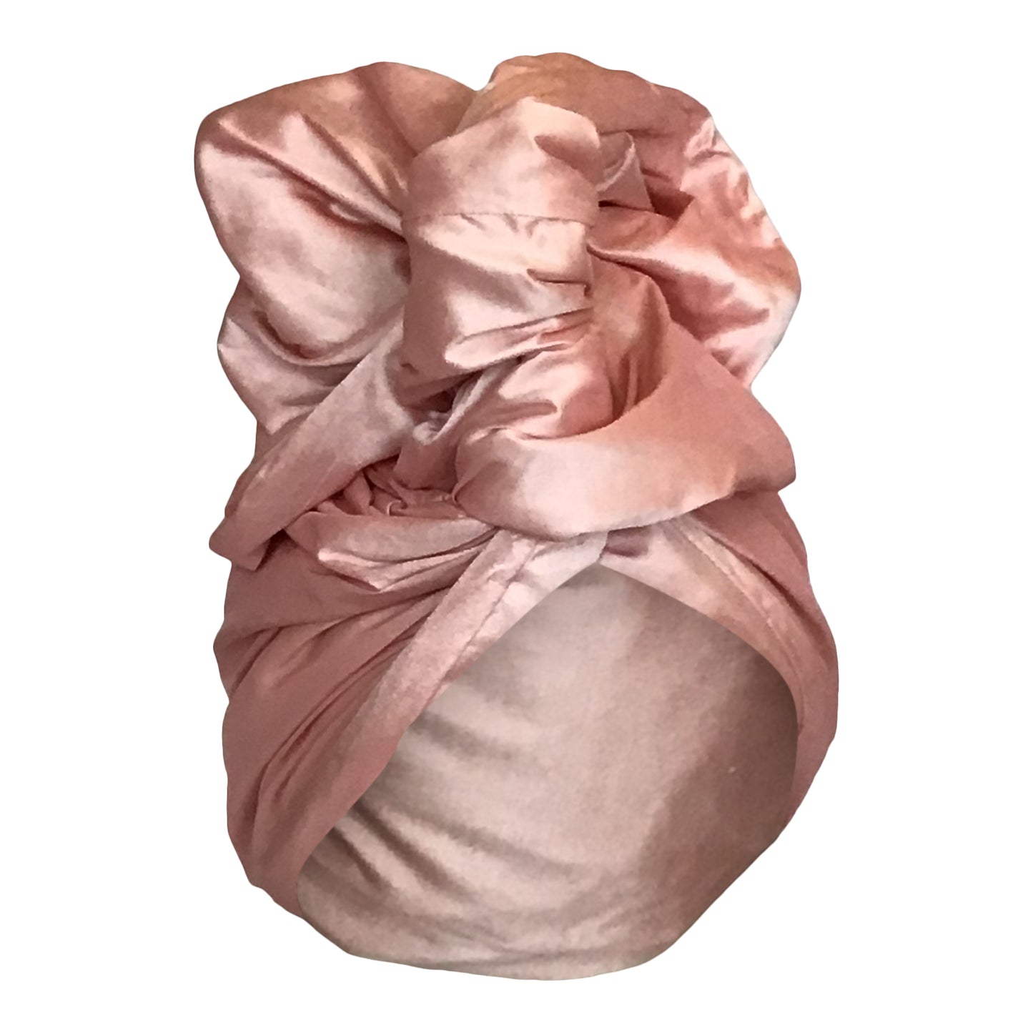 Silk shantung Twisturban Turban in ballet pink (color 104) SAMPLE