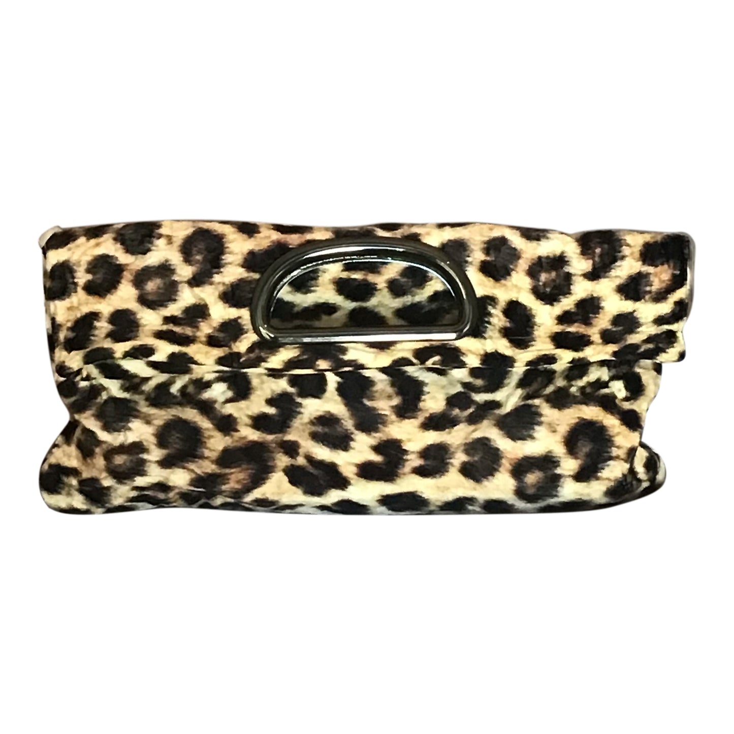 Morphy Leopard print Velvet & Silk Handle  Bag