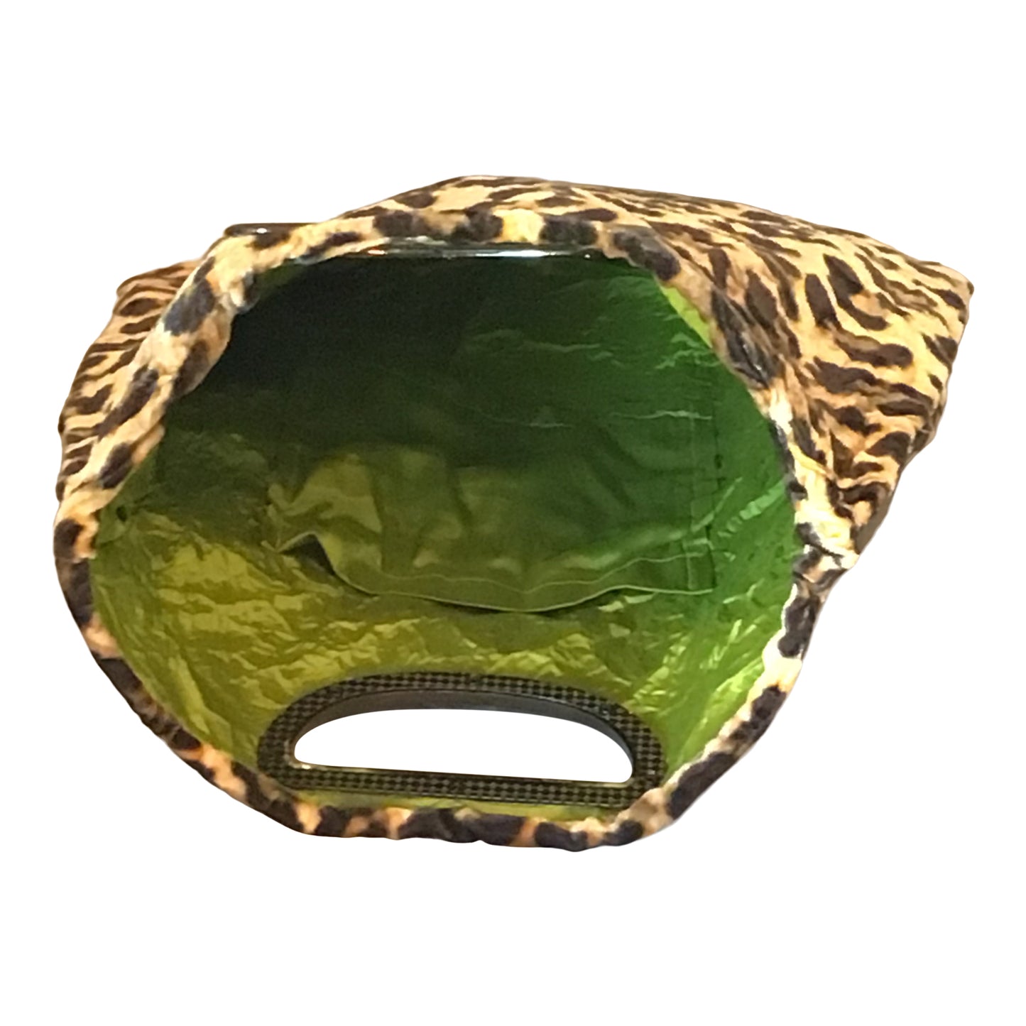 Morphy Leopard print Velvet & Silk Handle  Bag