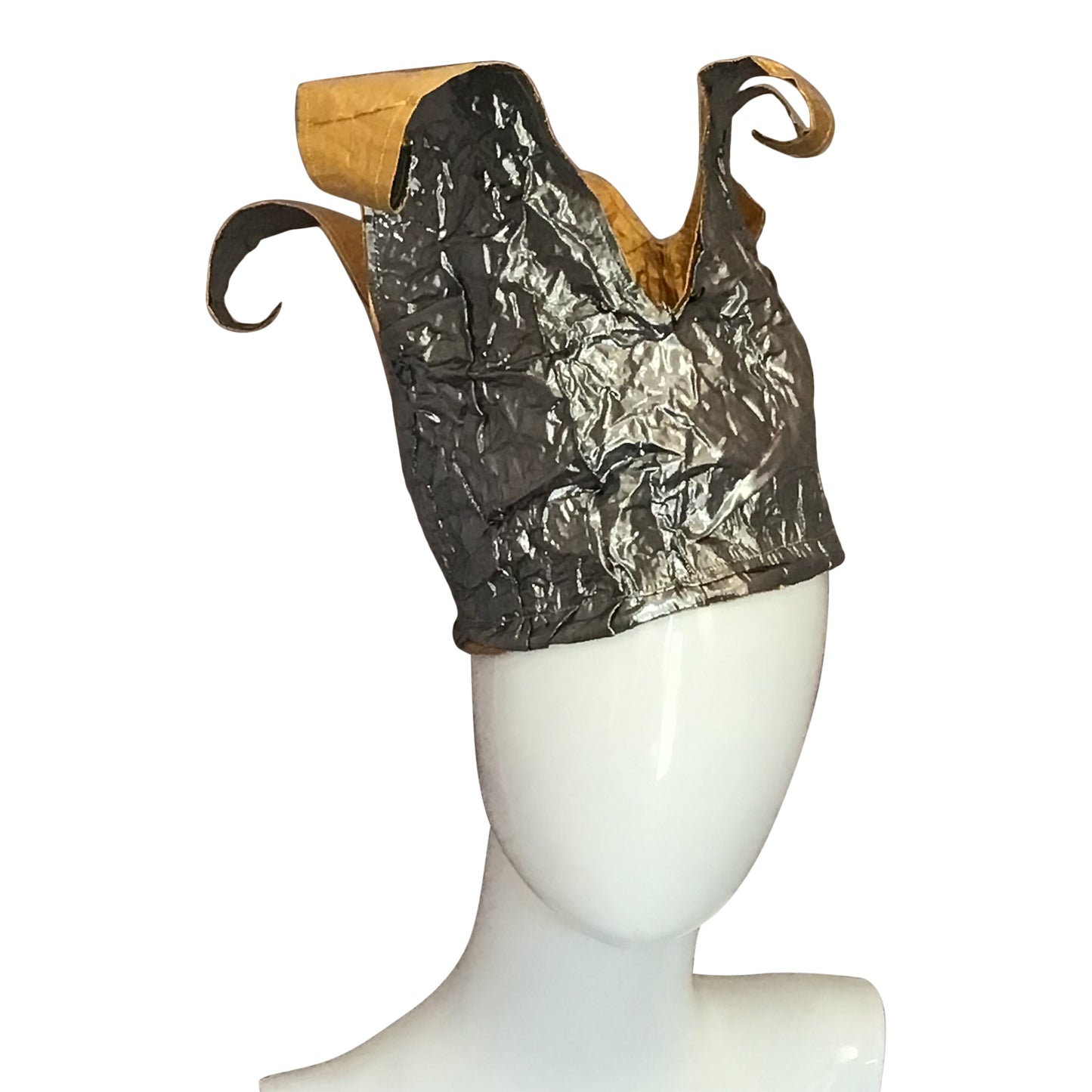 Morphy Metallic Gold & Silver Silk Shantung Crown