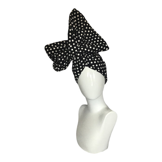 DOTS! Classic Black with white polka cotton dots