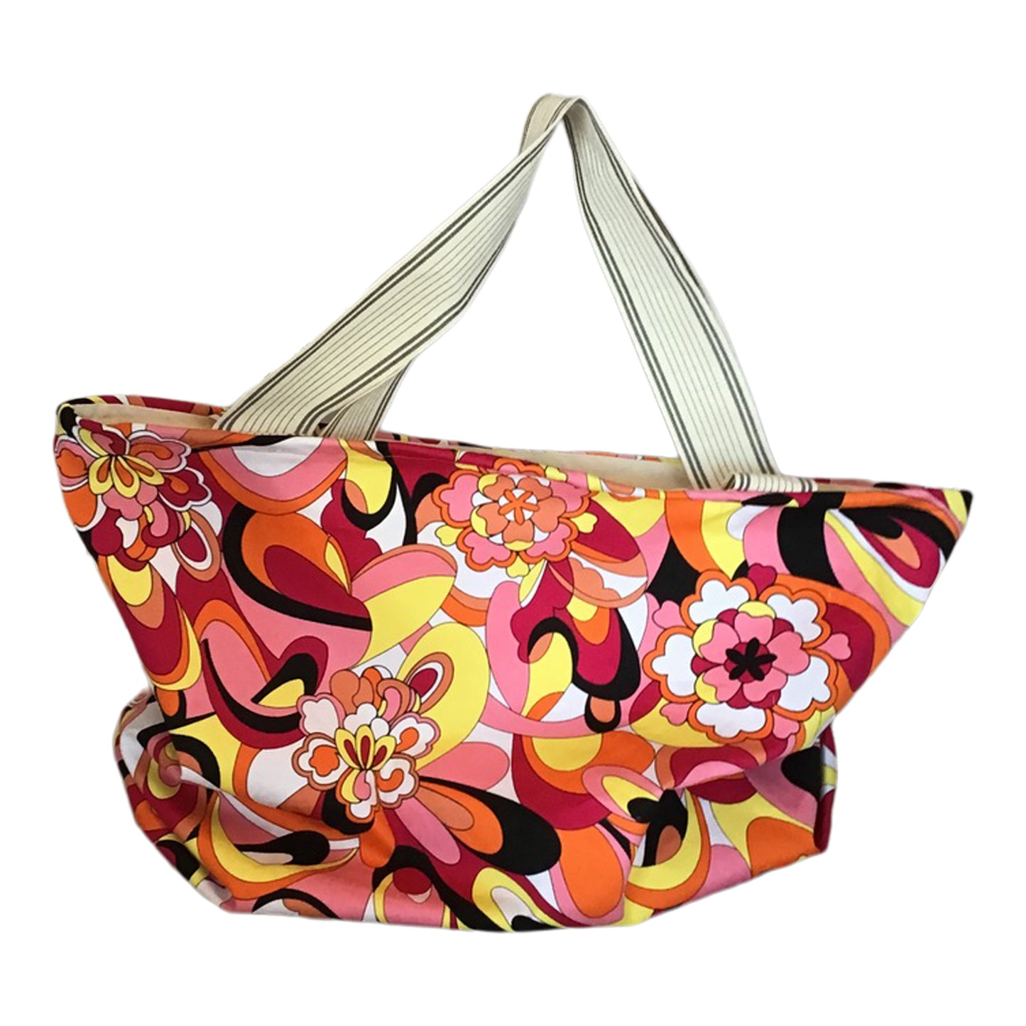 Tote bag in cotton Pucci-inspired print