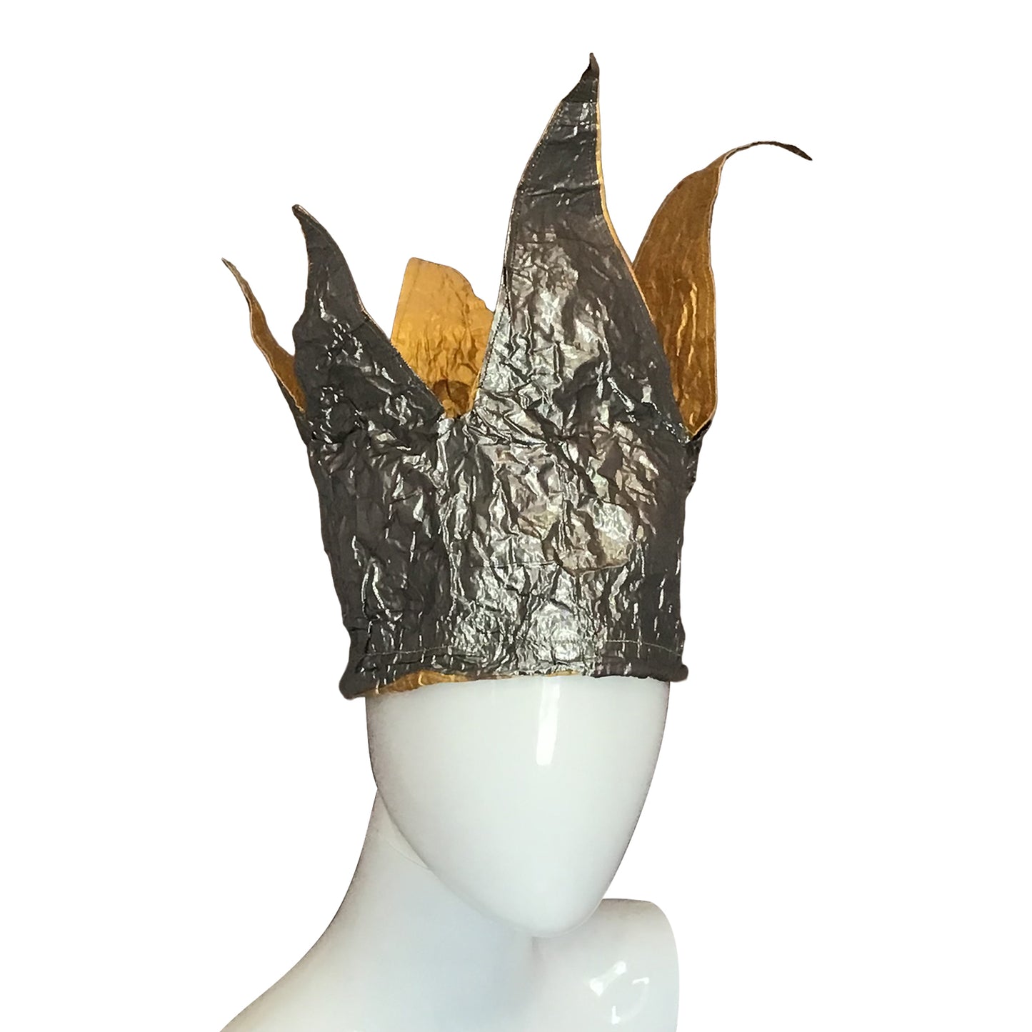 Morphy Metallic Gold & Silver Silk Shantung Crown