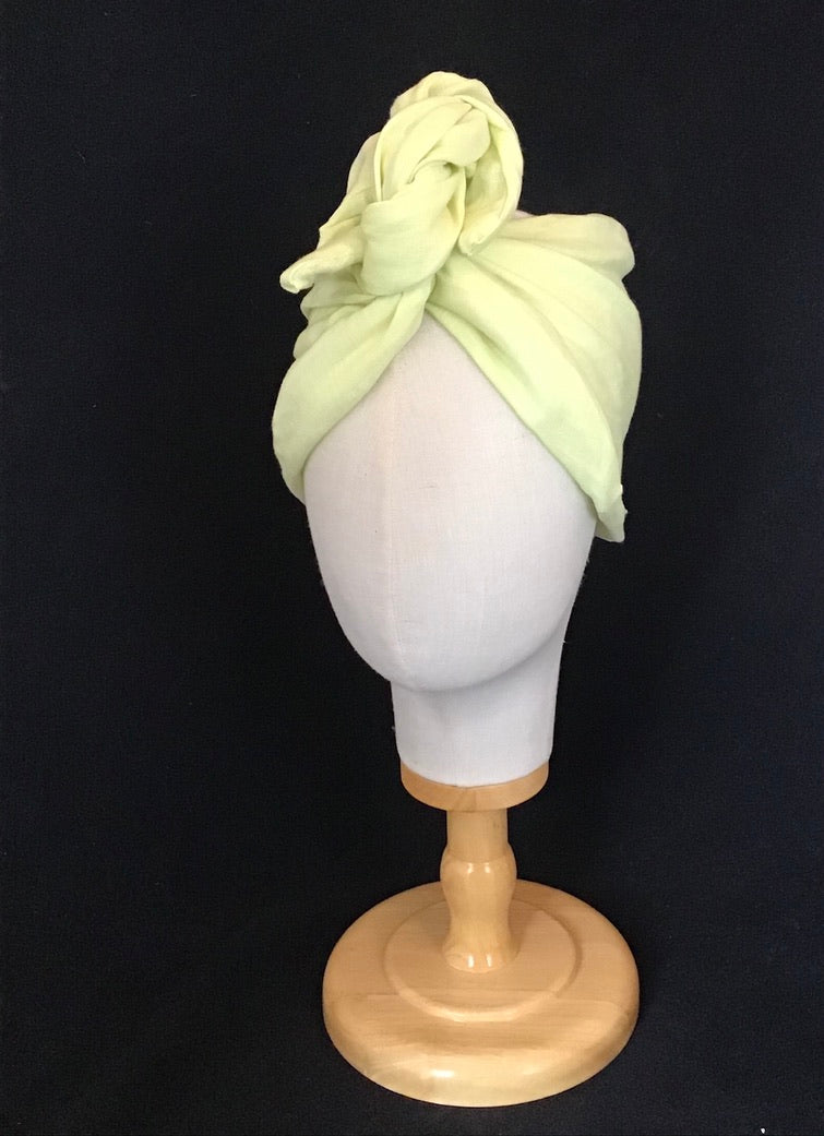 Mini Twisturban in handkerchief linen *sample