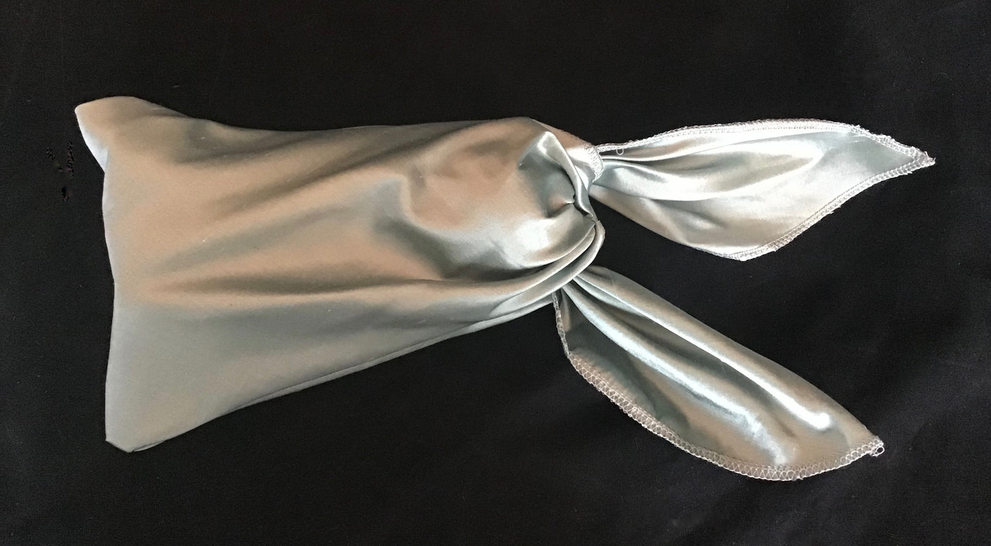 Silk Shantung sterling silver Mini Twisturban