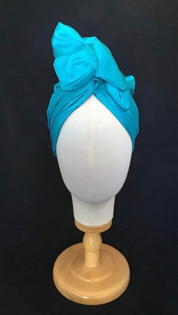 silk shantung in turquoise #107