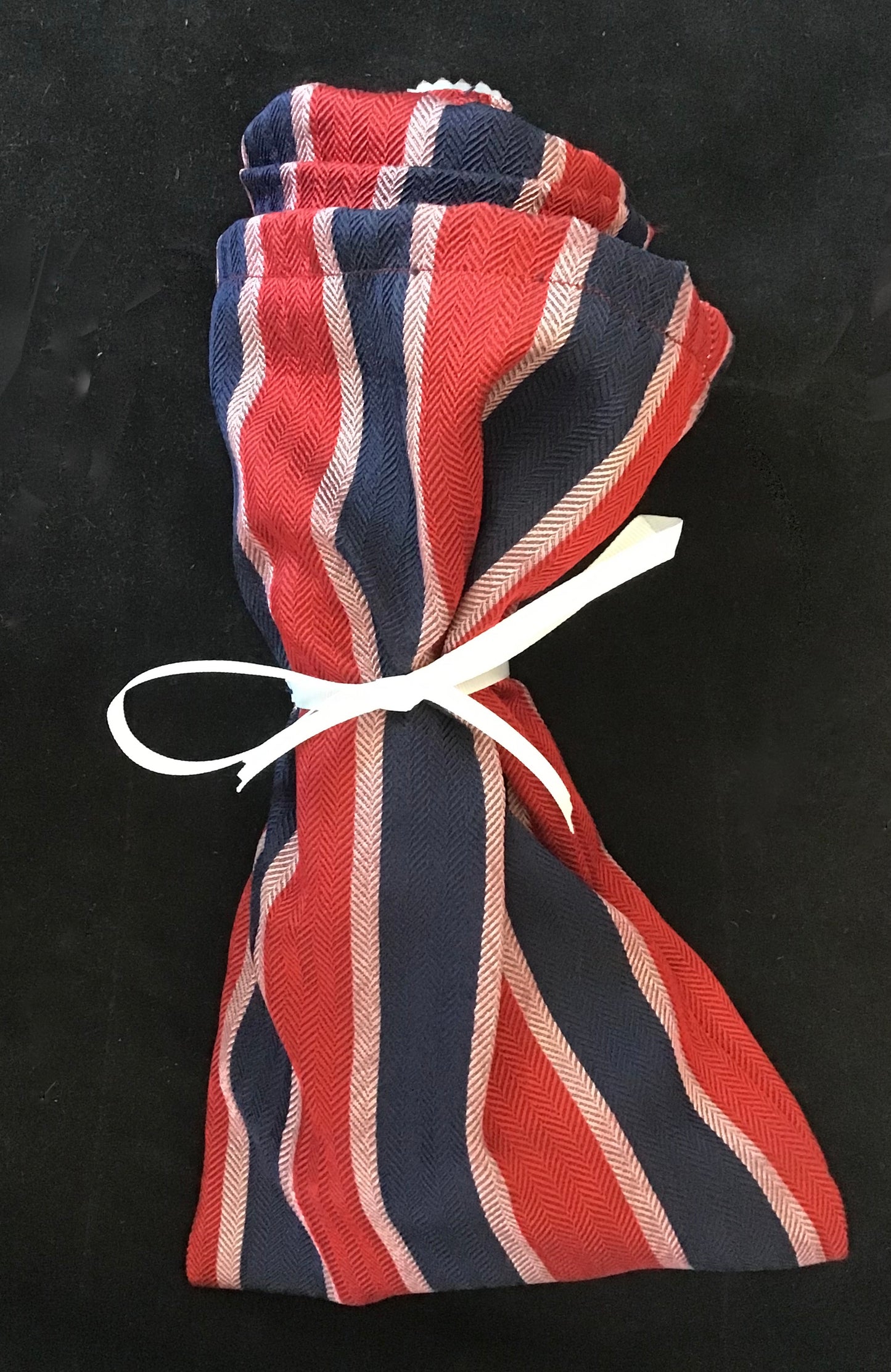 Tie silk Twisturban® in twill Red/ Blue/ Pink